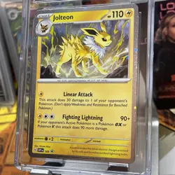 2025 Pokemon Black Star Promo 169 Jolteon Prismatic Evolutions Poster CGC 9 - Image 2