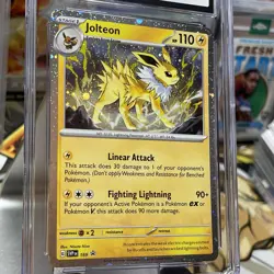 2025 Pokemon Black Star Promo 169 Jolteon Prismatic Evolutions Poster CGC 9 - Image 3