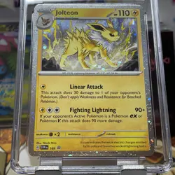 2025 Pokemon Black Star Promo 169 Jolteon Prismatic Evolutions Poster CGC 9 - Image 4