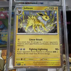 2025 Pokemon Black Star Promo 169 Jolteon Prismatic Evolutions Poster CGC 9 - Image 5