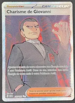 CARTE POKEMON CHARISME DE GIOVANNI 197/165 🇫🇷 FR 🇫🇷 MEW 151 - Image 1