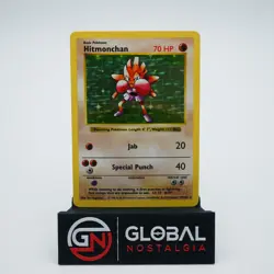 Hitmonchan 1999 Shadowless Base Set Holo Pokemon #7 LP- - Image 1