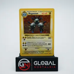 Magneton 1999 Shadowless Base Set Holo Pokemon #9 MP - Image 1