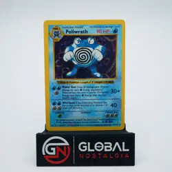 Poliwrath 1999 Shadowless Base Set Holo Pokemon #13 LP - Image 1