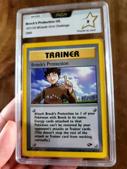 2000 Rare Pokemon Brock's Protection Gym Challenge MINT PCA 9 PSA 101/132 WOTC - Image 1