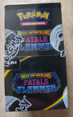 Pokemon Sammelkarten Mega Entwicklung Fatale Flammen Display 18 Booster Neu &OVP - Image 1
