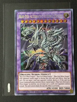 Yu-Gi-Oh! Blue-Eyes Alternative Ultimate Dragon TN19-EN001 Prismatic Secret Rare - Image 2