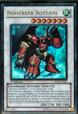 BERSERKER ROTTAME • (Junk Berserker) • Ultra R • EXVC IT037 • 1Ed • Yugioh! - Image 1