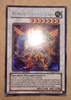 Yugioh Secret Rare Power Tool Dragon CT06-EN001 - Image 1