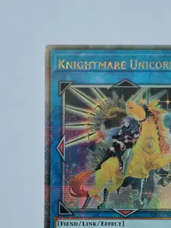 YuGiOh! Knightmare Unicorn Alternate Art RA01-EN043 Quarter Century Secret Rare - Image 2