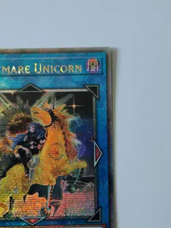 YuGiOh! Knightmare Unicorn Alternate Art RA01-EN043 Quarter Century Secret Rare - Image 3