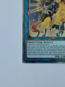 YuGiOh! Knightmare Unicorn Alternate Art RA01-EN043 Quarter Century Secret Rare - Image 4