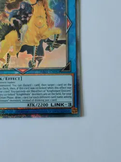 YuGiOh! Knightmare Unicorn Alternate Art RA01-EN043 Quarter Century Secret Rare - Image 5