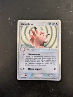 Clefable EX Pokemon Card (Base Fire Red & Leaf Green Set, 106/112, LP-MP) - Image 1