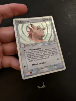 Clefable EX Pokemon Card (Base Fire Red & Leaf Green Set, 106/112, LP-MP) - Image 2