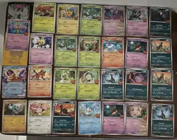 Pokemon Card Lot - 27 Cards & 2 Sleeves - Pikachu & More. Blue & Gold Backs - Image 1