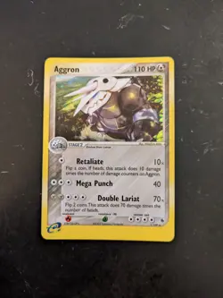 Holo Aggron Pokemon Card (Base Ruby & Sapphire Set, 1/109, LP) - Image 1