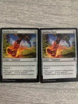 X2 MTG Swiftfoot Boots Comm Anthology/Comm 2016 Magic the Gathering Card NM - Image 1
