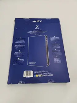 Vault X Exo-TecR Zip Binder-9 Pocket Trading Card Album Folder-360 Blue - Image 2