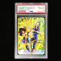 PSA GEM MT 10 2024 Dragon Ball CCG JPN Card #FB01-078 ANDROID 17/ANDROID 18 - Image 2