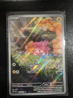 Pawmi - 226/091 - Pokemon Paldean Fates Illustration Rare Card NM - Image 1
