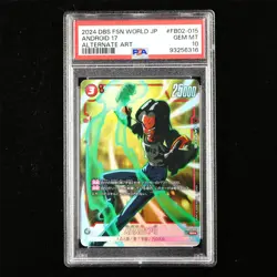 PSA GEM MT 10 2024 Dragon Ball CCG JPN Card #FB02-015 ANDROID 17 - Image 1