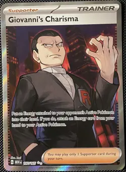 Giovanni's Charisma 197/165 Sv: Scarlet & Violet 151 Holo - Pokemon Card - Image 1