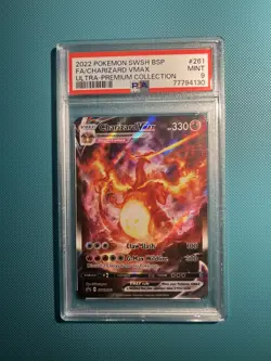 Pokemon TCG Charizard VMAX SWSH261 Black Star Promo Card PSA 9 - Image 1