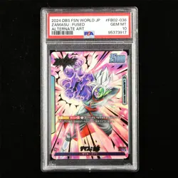PSA GEM MT 10 2024 Dragon Ball CCG JPN Card #FB02-036 ZAMASU : FUSED - Image 1