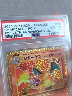 Pokemon TCG Charizard 25th Anniversary Japanese Card 001/025 PSA 10 Gem Mint - Image 3