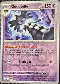 Gothitelle 092/193 Sv02: Paldea Evolved Reverse Holo - Pokemon Card - Image 1