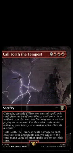 Call Forth the Tempest (Borderless) #509 - - Image 1