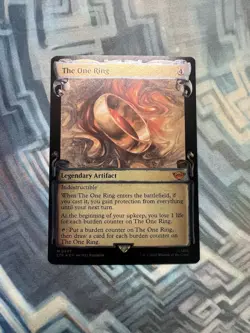 MTG Foil Showcase Scrolls The One Ring NM- Unplayed Universes Beyond: LotR - Image 1