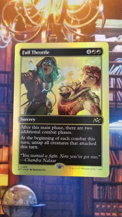 Full Throttle (First-Place Foil) Aetherdrift Foil - Image 1