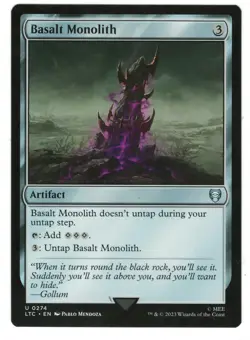 MTG Basalt Monolith Lord of the Rings Magic The Gathering TCG - Image 1