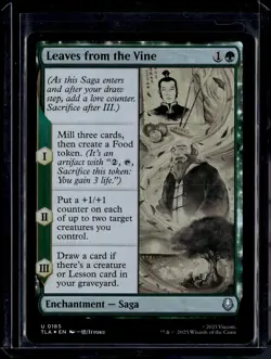 Leaves from the Vine - 185 - Foil - TLA - NM - MTG Magic the Gathering - Image 1