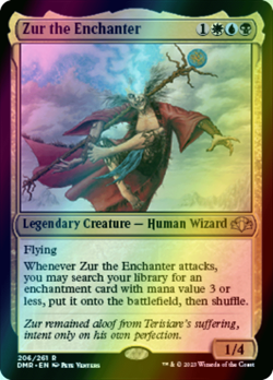 Zur the Enchanter FOIL, Dominaria Remastered, MTG DMR NM/M - Image 1