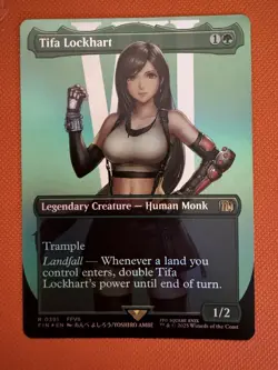 Tifa Lockhart (Borderless) Final Fantasy Foil NM 391 MTG Anime - Image 1