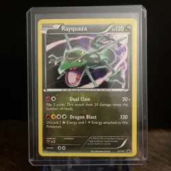 Rayquaza XY141 Black Star Promo Pokemon Card Holo LP-MP - Image 1