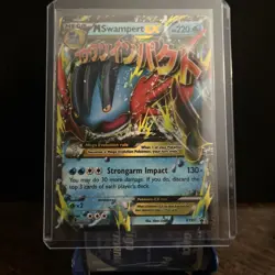M Swampert EX Black Star Promo Holo Card Pokemon TCG XY Promos XY87 2015 LP NM - Image 1