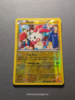 Pokemon Plusle #47/113 Uncommon Legendary Treasures Reverse Holo Free Shipping - Image 1