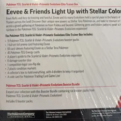 Pokemon TCG Prismatic Evolutions ETB Elite Trainer Box and Booster Bundle Costco - Image 4