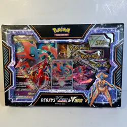 Deoxys VMAX & VSTAR Battle Box Factory SEALED - 4 Pokemon Booster Packs Box Tear - Image 1