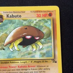 Kabuto 50/62 1st Edition Fossil Vintage English WOTC Pokemon TCG - Image 4
