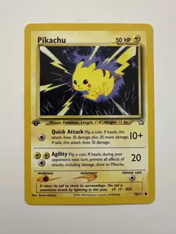 Pikachu 1st Edition Neo Genesis 70/111 Common: Pokemon Card - Mint Condition - Image 1