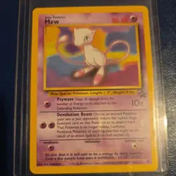 Pokemon Card Mew Black Star Promo Vintage MP - Image 1