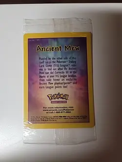 SEALED Ancient Mew Pokemon TCG New Movie Promo Double Holo Foil Rare 1999-2000 - Image 1