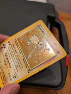 Hitmonlee 7/62 Fossil Holo Unlimited Edition 1999 Pokemon - Image 2