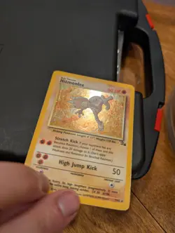 Hitmonlee 7/62 Fossil Holo Unlimited Edition 1999 Pokemon - Image 3