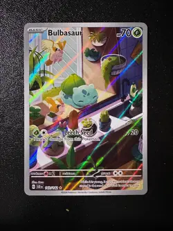 POKEMON TCG - STELLAR CROWN - BULBASAUR 143/142 - Image 1